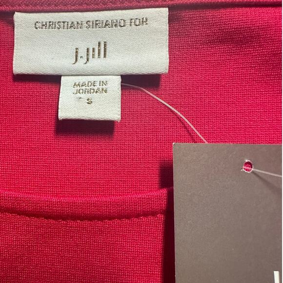 NWT Christian Siriano for J. Jill Hot Pink A Line Skater Dress Size S - Picture 4 of 10